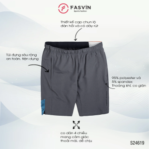 Quần Short Nam Cạp Chun FASVIN S24619