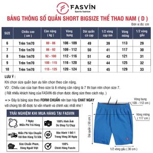 Quần Short Thể Thao Nam FASVIN D23559