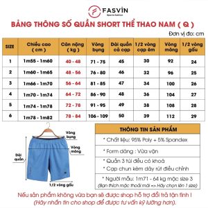 Quần Short Vải Gió Nam FASVIN Q23556