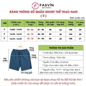 Quần Short Vải Gió Nam FASVIN S23555